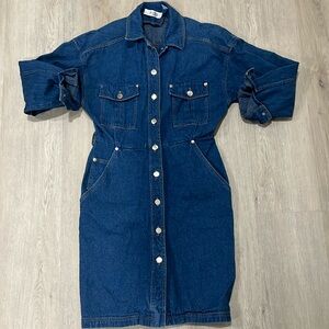 Denim Jean Dress Size 6 Petite JH Collectibles